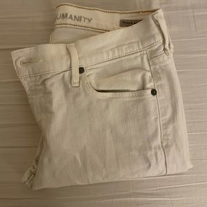 Citizens of Humanity White Cropped Skinny Jeans